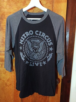 Nitro Circus Live Black T-Shirt Balls of Steel Size Small