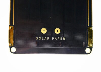 YOLK Solar Paper ブラック YOLK Portable Solar Charging Panel 5W Solar Paper Main Panel 1 +