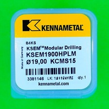 KENNAMETAL KSEM&trade; &Oslash; 19,0mm  KSEM1900HPLM  KCMS15  1 St&uuml;ck NEU