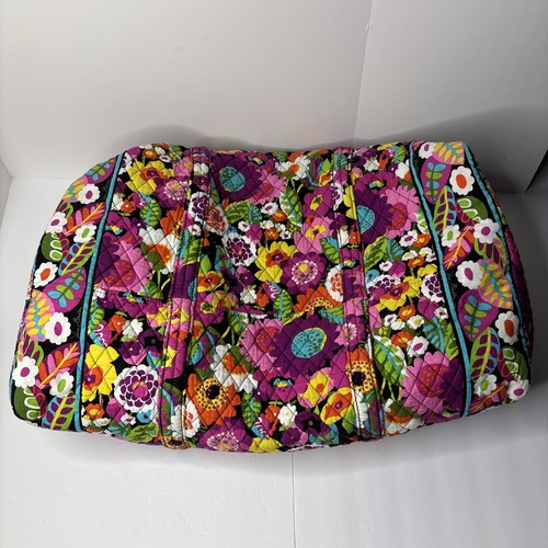 Vera Bradley Extra Large Tote Duffel Shoulder Carry Bag Floral Pattern 25x13x11 - Picture 6 of 9