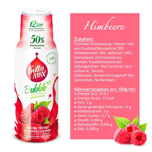 Fruttamax Getränkesirup / Sirup / Softdrink / 50% Fruchtgehalt 500ml - Bild 9 von 59