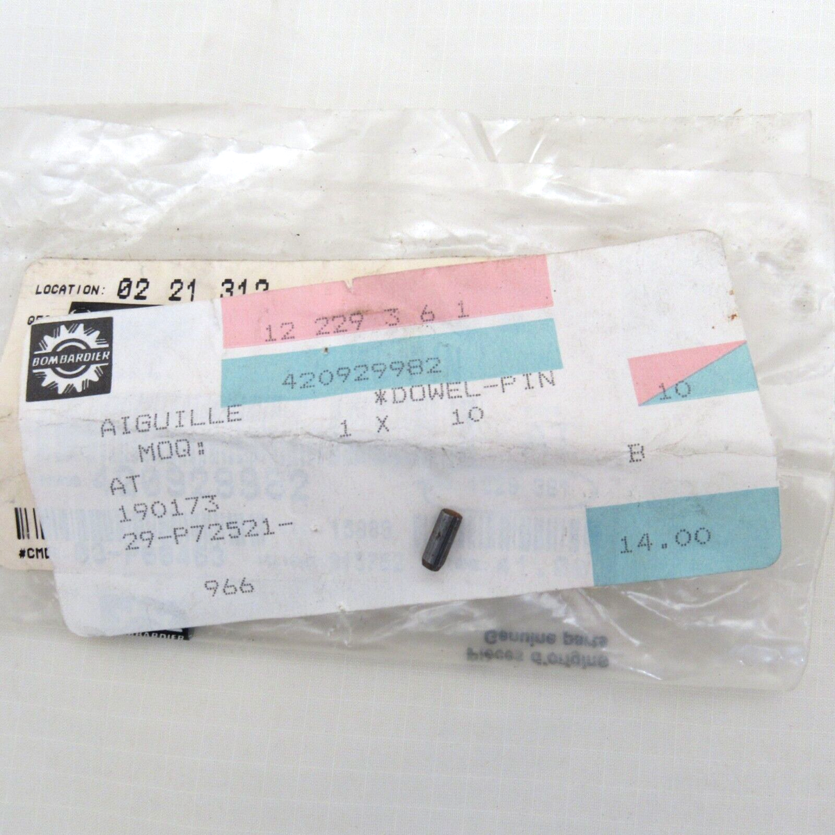 Vintage Ski Doo OEM Dowel Pin 420929982 | eBay