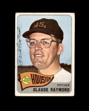 Claude Raymond Signed Original 1965 Topps Houston Astros Autograph
