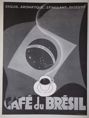 PRESSEWERBUNG 1935 LE CAFÉ DU BRASIL EXQUISITE AROMATISCHE VERDAUUNGSSTIMULANS