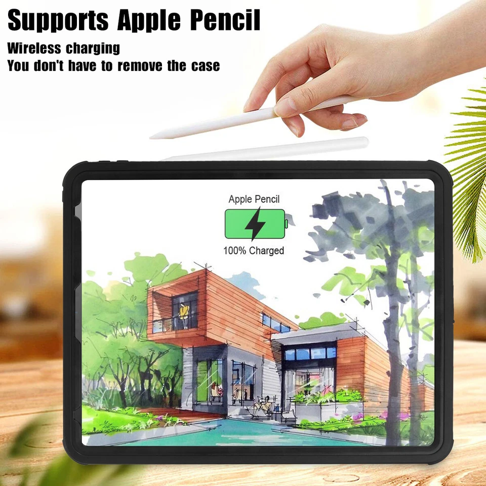 For iPad Pro 3rd Generation 12.9 in Case Waterproof Shockproof Underwater Cover - Image 4 of 4