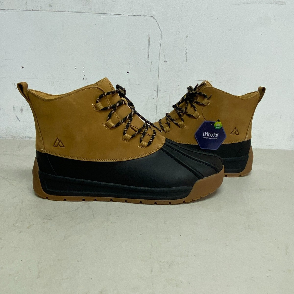 Alpine Mens Full grain leather Tan Gavin Duck Boot  display picture 1