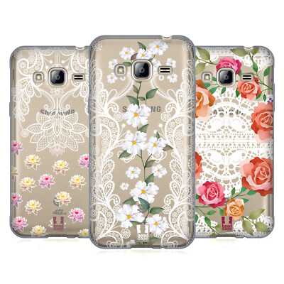 HEAD CASE DESIGNS BLUMEN UND SPITZE SOFT GEL HANDYHÜLLE FÜR SAMSUNG HANDYS 3