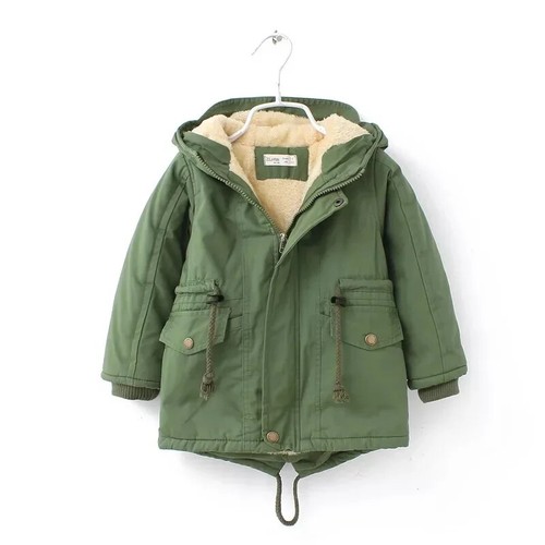 New Winter Children Down Parkas 2-9Y Boys Girls Warm Blue Hooded Coats for Girls - Picture 21 of 22