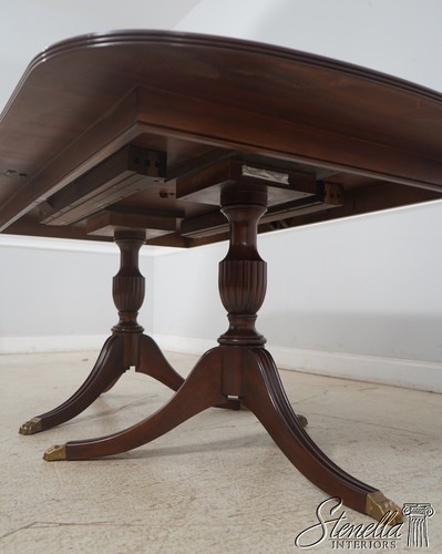 L67789: HENKEL HARRIS Model 2207 Banded Mahogany Dining Table - Picture 12 of 20
