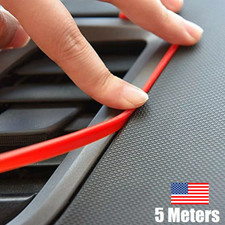 5m Car Door Panel Edge Gap Line Insert Molding Trim Strip Car Accessories Red Us 5m Car Door Panel Edge Gap Line Insert Molding Trim Strip Car Accessories Red Us