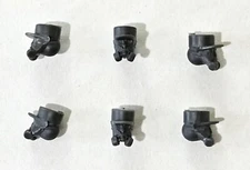 Wargames Atlantic Grognard Kepi Head with Gas Mask x 6 28mm Imperial Guard