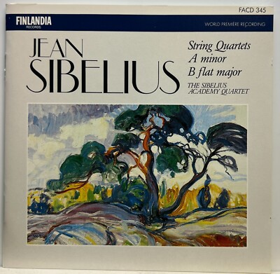 Sibelius: String Quartets A Minor / B Flat Major (CD 1985 Finlandia) *Rare* *VG*