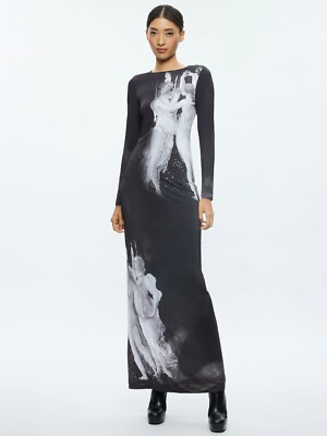Alice Olivia Delora Maxi Dress in Renaissance Fresco NWT $495