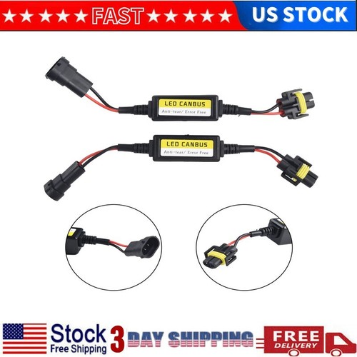 For Led Headlights SOCAL-LED H13/9008 Capacitor – Anti-Flicker Adapter For LED/HID Headlight Upgrades | 12V, Error-Free CANBUS Decoder