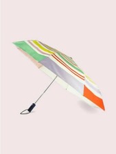 KATE SPADE Rainbow Stripe Travel Umbrella #19...