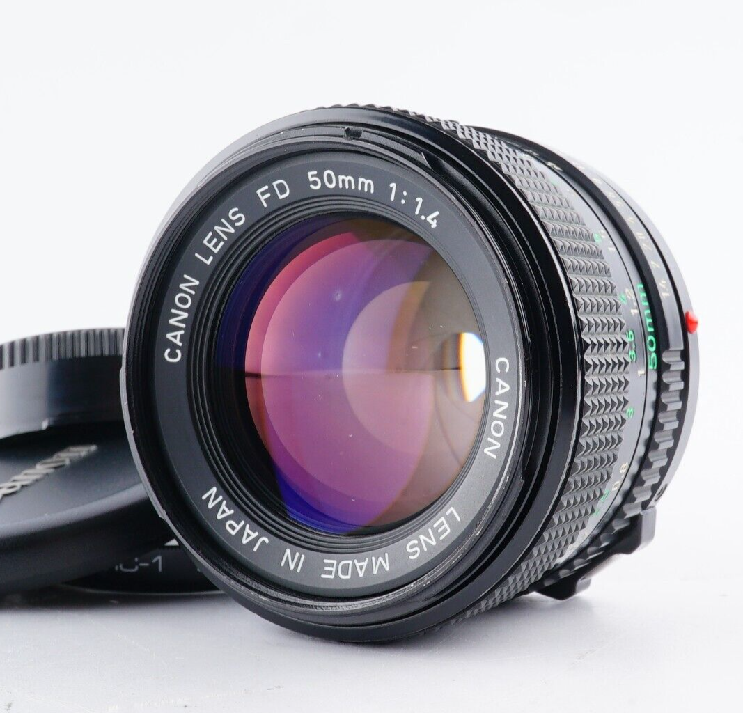 EX+5 Canon New FD NFD 50mm F⁄1.4 MF Standard Lens w⁄