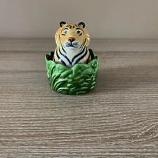 Clay Art - Tiger in Bush Salt and Pepper Shakers