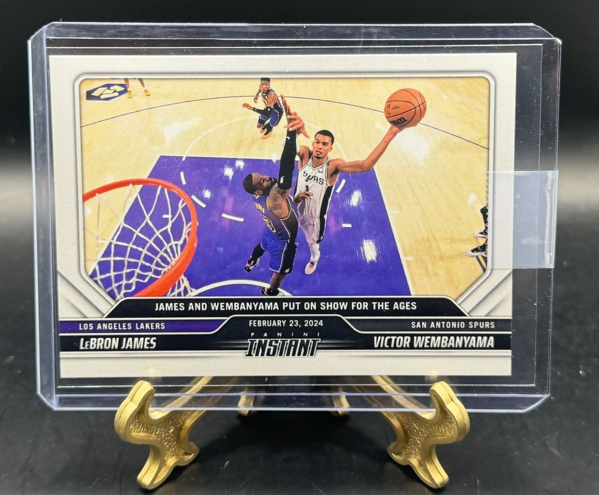 2023-24 Panini Instant NBA #371 Victor Wembanyama / LEBRON JAMES