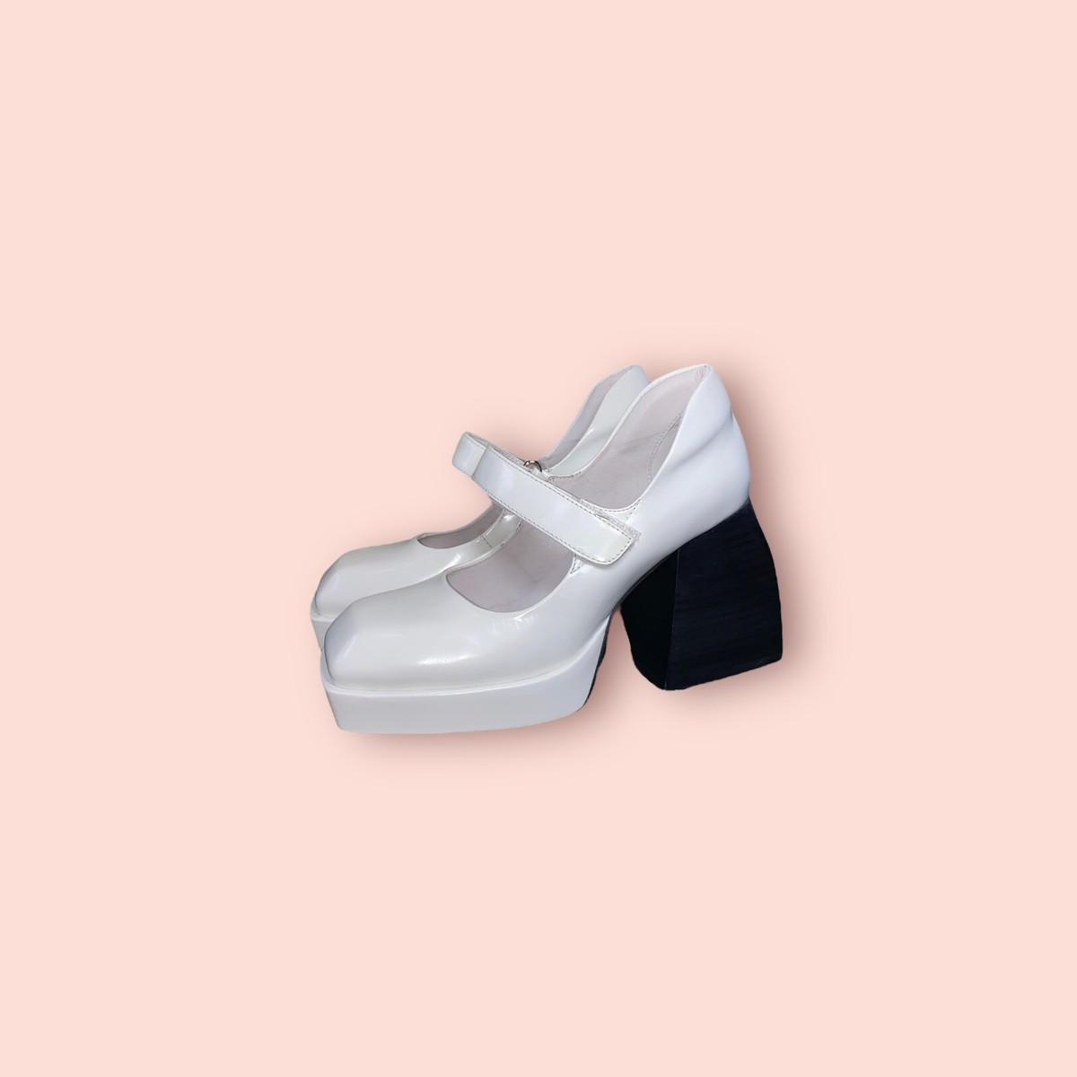 Jeffrey Campbell Reine 2 Women's Size 9 Shoe White Platform Heel