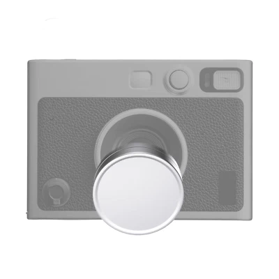 FOTO&TECH Silver Metal Lens Cap for Fuji Instax Mini Evo, Fuji Mini for Fuji Instax
