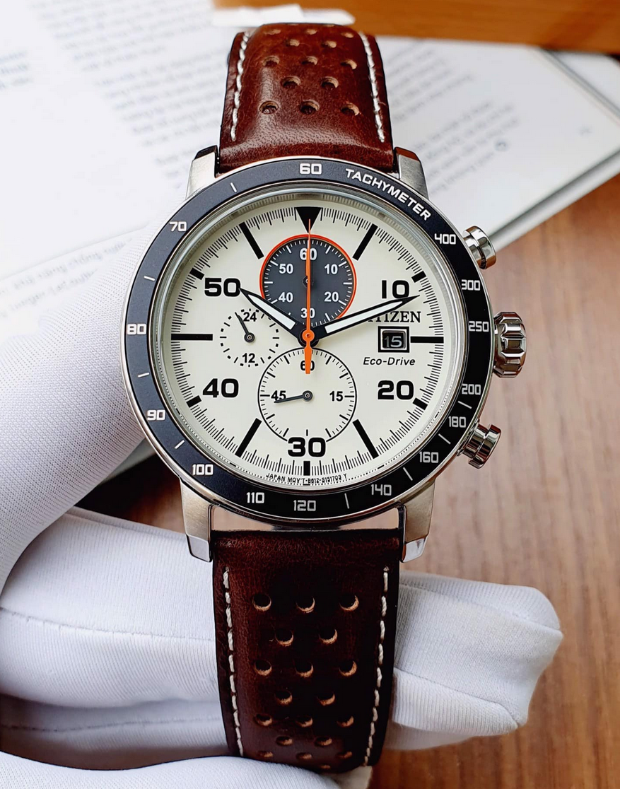 Citizen CA0649-06X Brycen Brown Leather Band Eco-Drive Men's