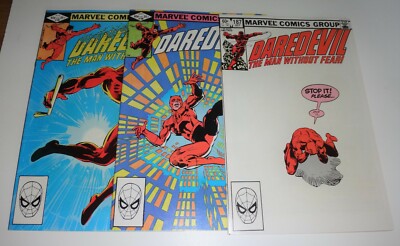 DAREDEVIL #185,186,187 FRANK MILLER CLASSICS 1982  NM 9.2/9.4