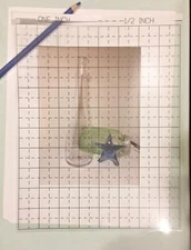 Transparent Film Grid / Art Drawing Grid / Artist / Quilting / 1" & 1/2" square