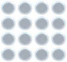 6.5" Ceiling In-wall Speakers Contractor Business LOT Stereo Surround 16 pack