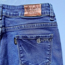 Vtg 90s Apple Fashion Girl  s Skinny Jeans, Ultra Rare Low-Rise Denim, Size 26  27