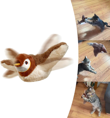 Bird Chase Juguete Gatos Pájaro Volador - Juguete Interactivo Con Sonido  Realista, Recargable USB Pajarito Volador Para Gatos