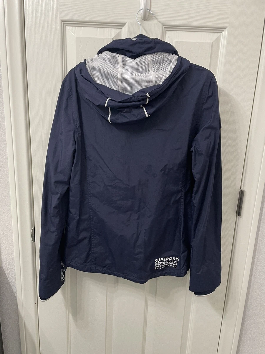 Superdry Velocity SD-Windcheater Jacket Navy Blue Womens Size Medium (US  10) | eBay