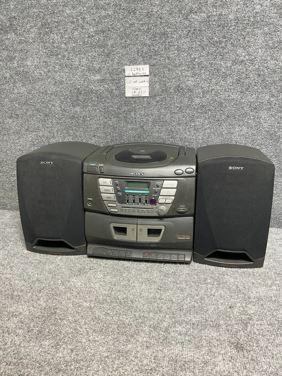 Sony CFD-ZW165 CD/Radio/Cassette Boombox for sale online | eBay