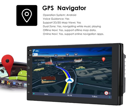 Android 11 7" Double 2DIN Car Stereo Navi GPS Wireless CarPlay Radio WiFi 2+32GB - Picture 9 of 18