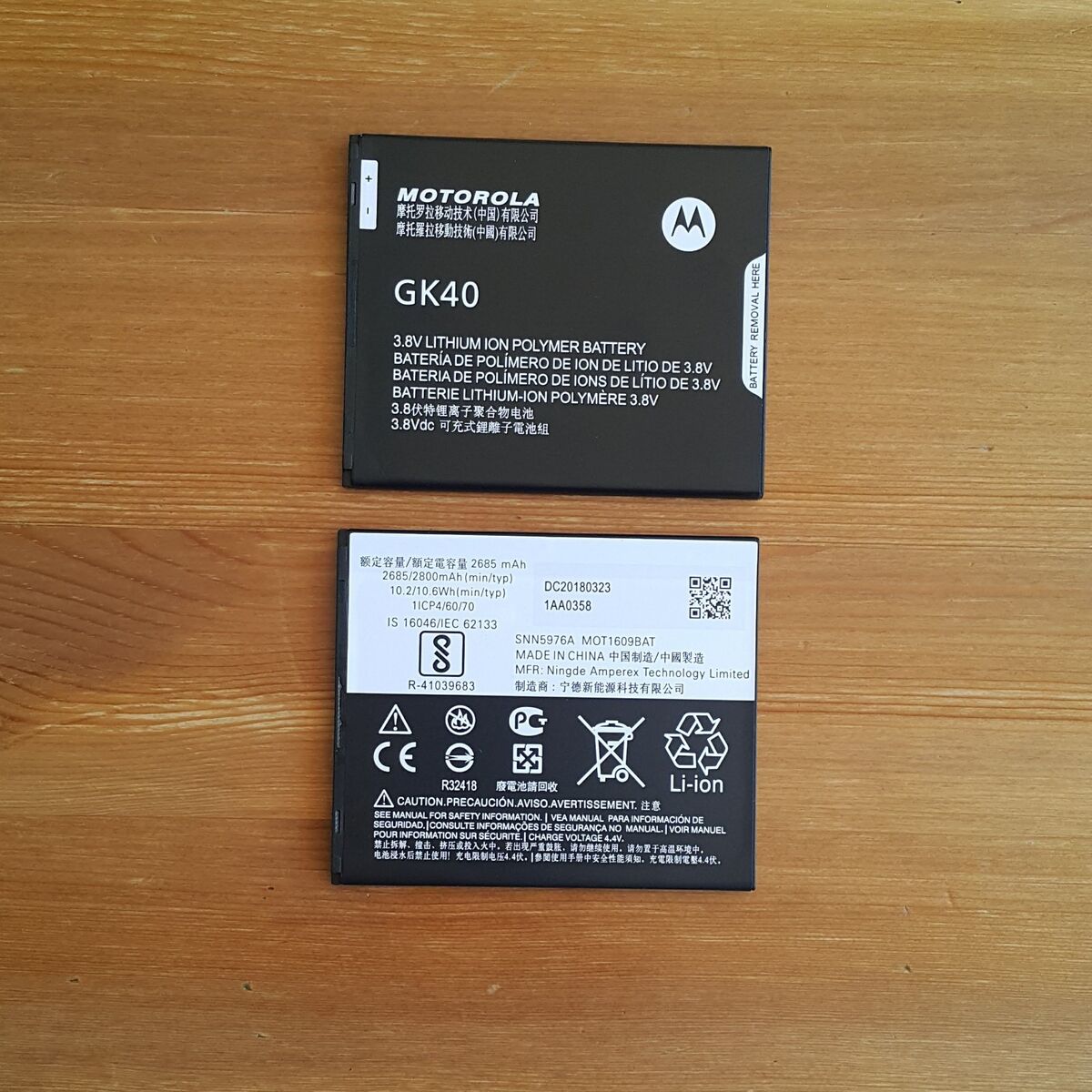 MOTOROLA GK40 GENUINE Original Battery Moto G4 G Play XT1607 XT1609 2800mAh