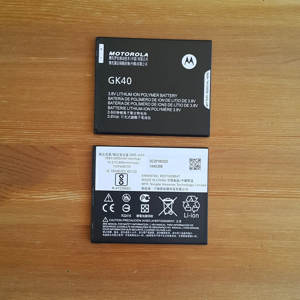 Batería Original MOTOROLA GK40 GENUINA Moto G4 G Play XT1607 XT1609 2800mAh Foto 2 de 4