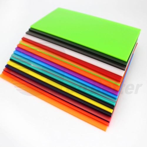 2.3mm Thick Coloured Plastic Sheet Board Panel Polymethyl Methacrylate 100x200mm - Picture 7 of 7