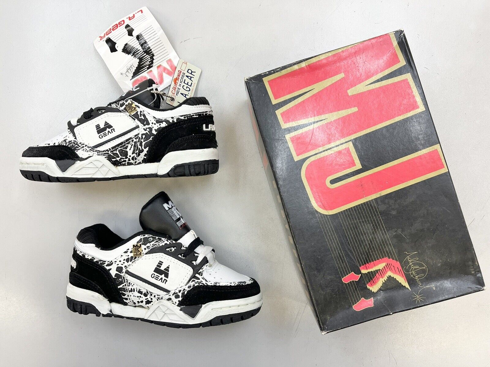 Vintage 90's LA GEAR x MICHAEL JACKSON Moon Rocker Black kids shoes. | eBay