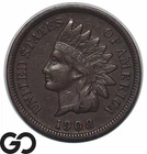 1908-S Indian Head Cent Penny, Key San Francisco Date, XF++