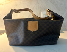 CELINE Macadam Monogram Small Shoulder Bag Zi...
