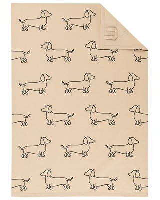 Cawö Home Geschirrtücher Cuisine WE LOVE DOGS 6246 schwarz/beige - 93 beige