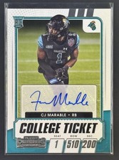 2021 Panini Contenders Draft Picks - College Ticket Autographs CJ Marable Auto