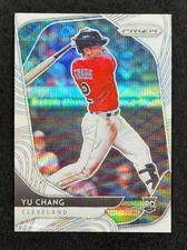 Yu Chang RC 2020 Panini Prizm White Wave #171 Cleveland Indians Rookie