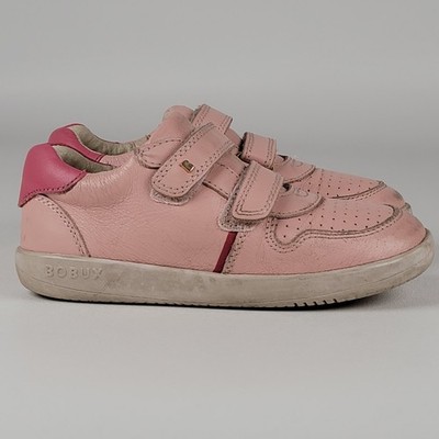 pink Bobux I-Walk Riley leather children's shoes Seashell Guava colo size 27 eu