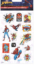 Spider-Man-Sticker Sheet Set-30 Sticker Set Double-Sided Licensed-New