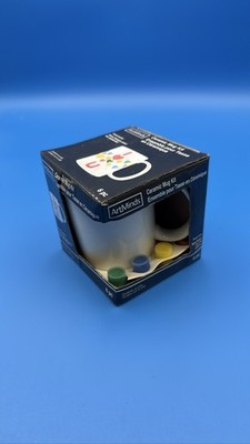 ArtMinds Ceramic Mug Kit 6pc Paint Your Own DIY Craft White Cup
