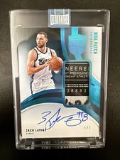 2024 eminence Basketball Zach Lavine Laundry Tag 1/1 Game Used