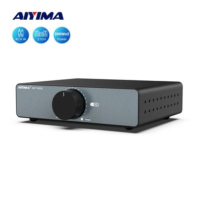 AIYIMA Audio A07 MAX Stereo Amplifier 300W X2 TPA3255 Power Amp 2 Channel Bridge