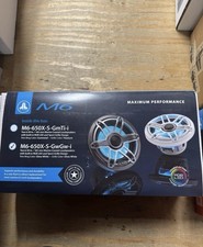 JL Audio M6-650X-S-GwGw-i Marine Speakers RGB LED Sport Grille 75W 6.5" White