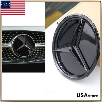 Front Grill Glossy Mirror Star Emblem For Mercedes Benz GLC GLE GLS  15-19 