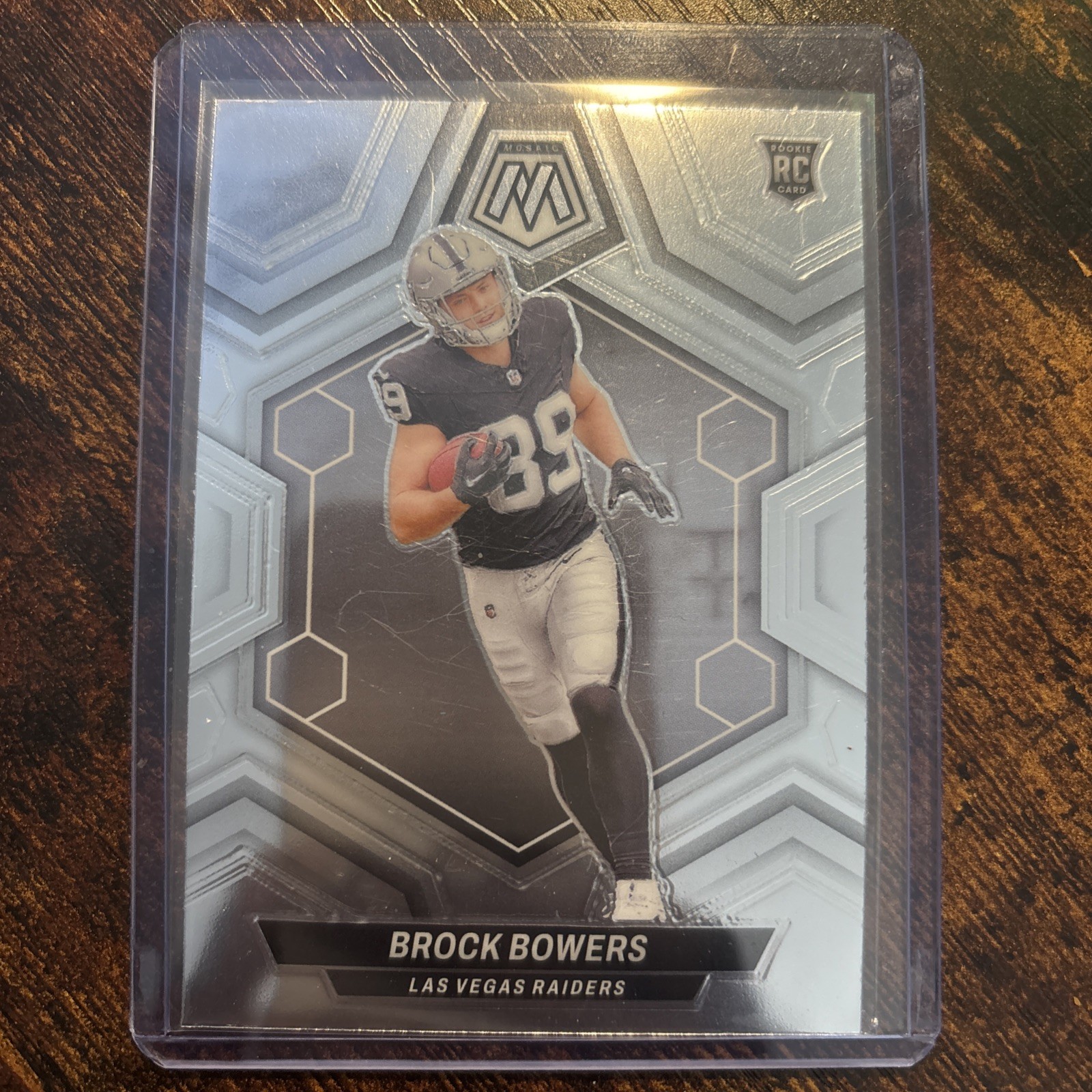 2024 Panini Mosaic - Rookies Brock Bowers #313 Silver Prizm (RC)